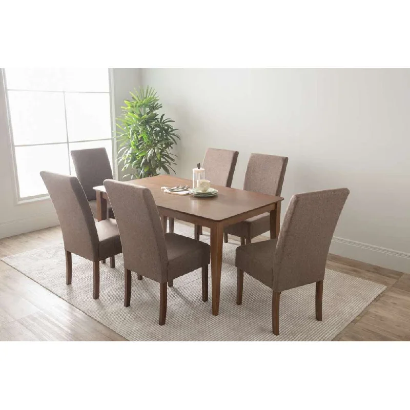 Ivan Allegro Mesi Dining Set 7pc Cocoa No Warranty