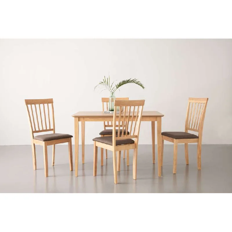 Ivan Charmant Myla Dining Set 5pc Natural #143018/241335 No Warranty