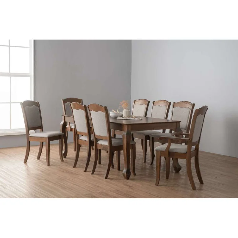 Ivan Lotum Dining Set 9pc Cocoa No Warranty