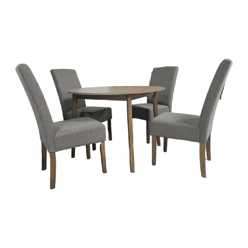 Ivan Stark Round Dining Set 5pcs