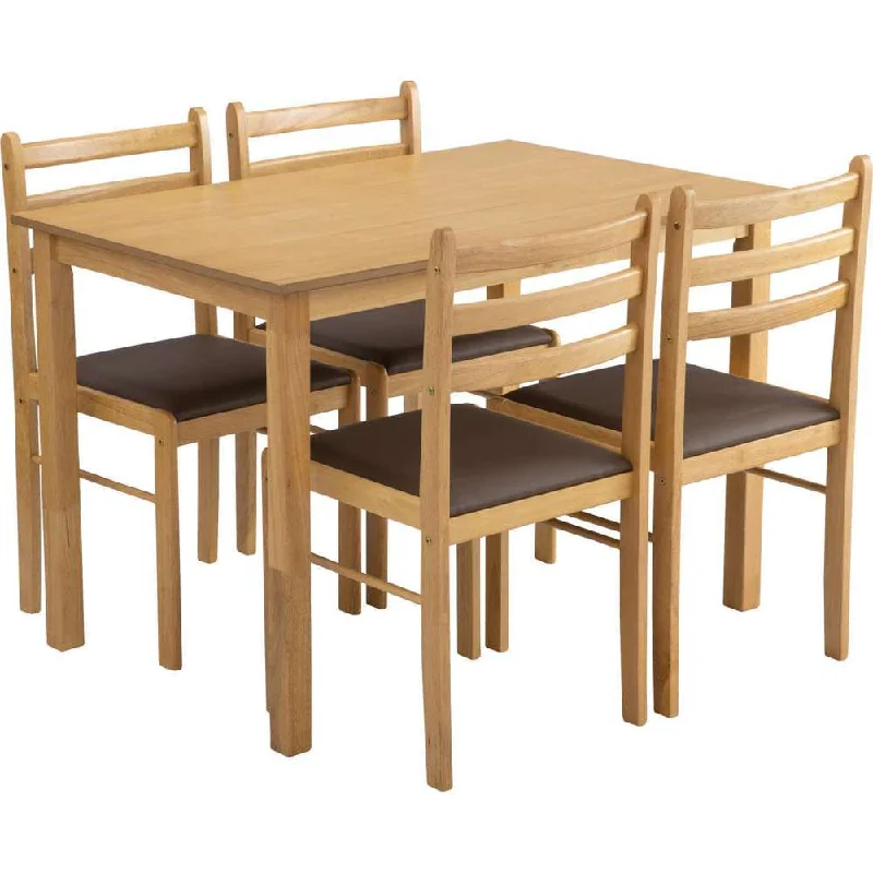 Ivan Wald Dining Set 5pc Natural No Warranty