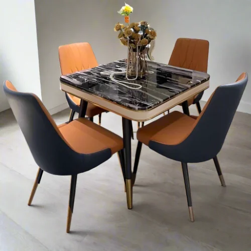 4 Seater Marble Dining Set