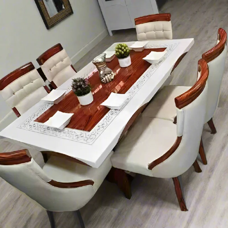 6 Seater Luxury Marble Dining Set