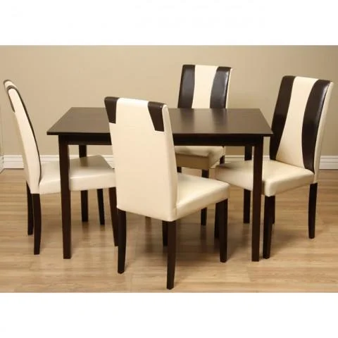 Bax Dining Set - Cream - 5 Piece