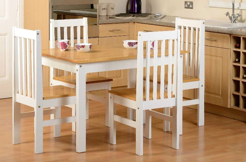 Ludlow White Pine 4 Seater Dining Set