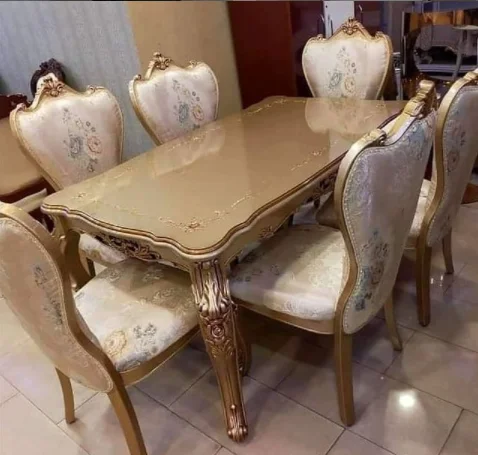 Royal 6 Seater Glass Dining Set