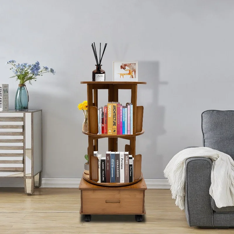 Multi Storage Table Removable Swivel Side Table