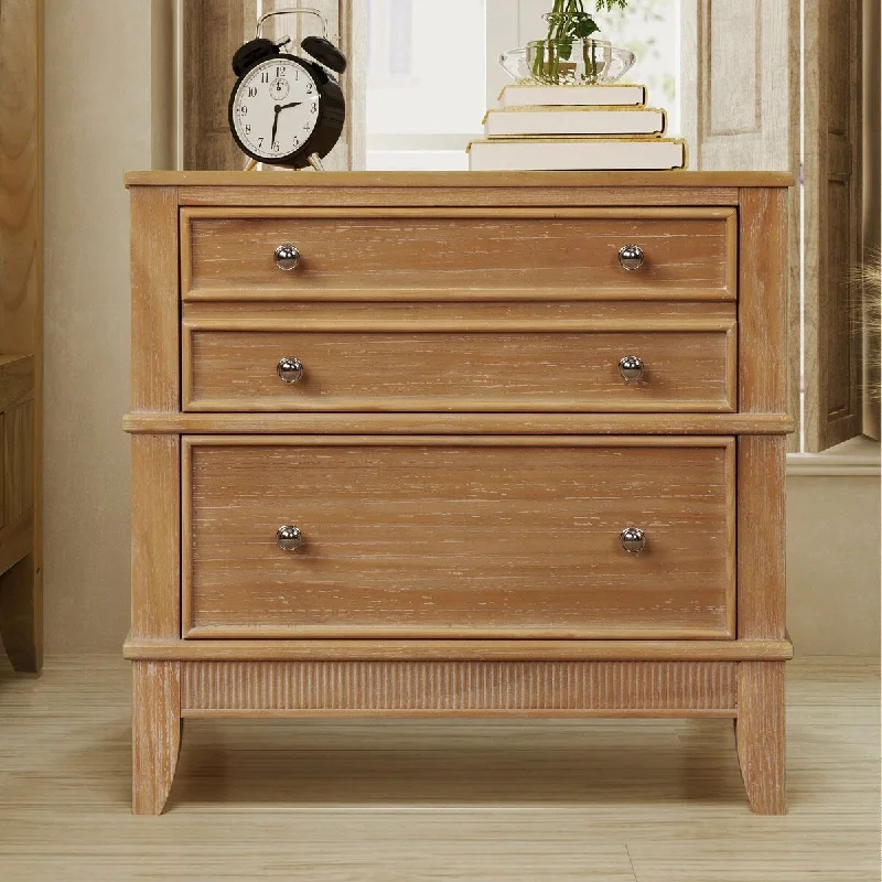 3-Drawer Hazel Side Table