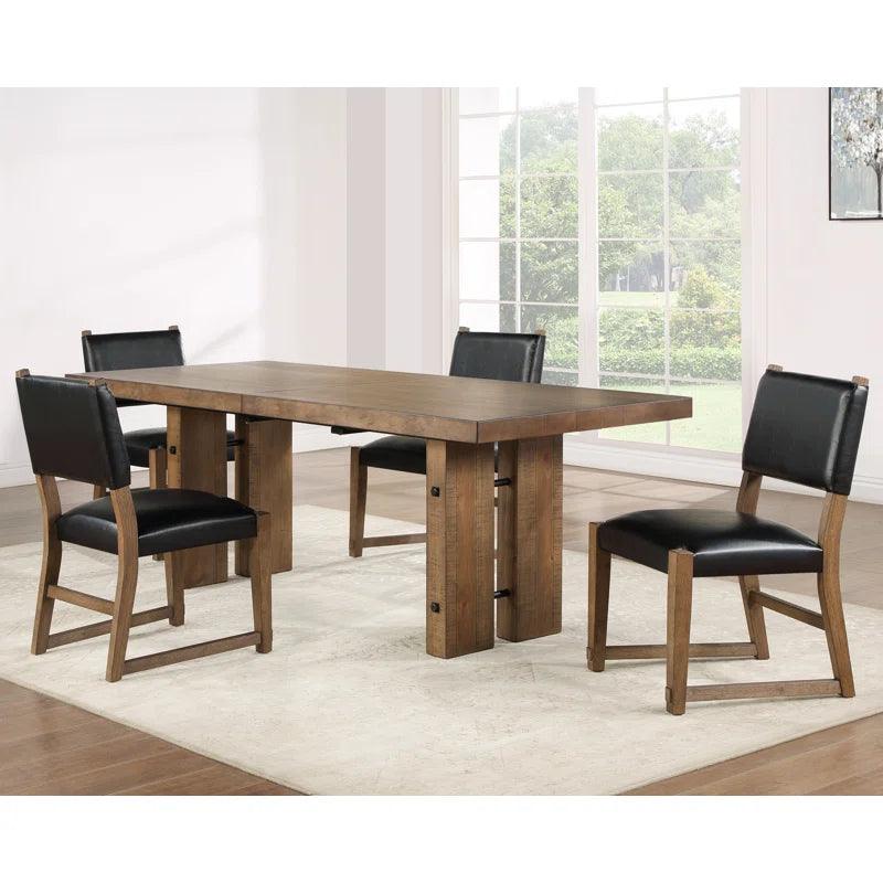 5 - Piece Extendable Double Pedestal Dining Set