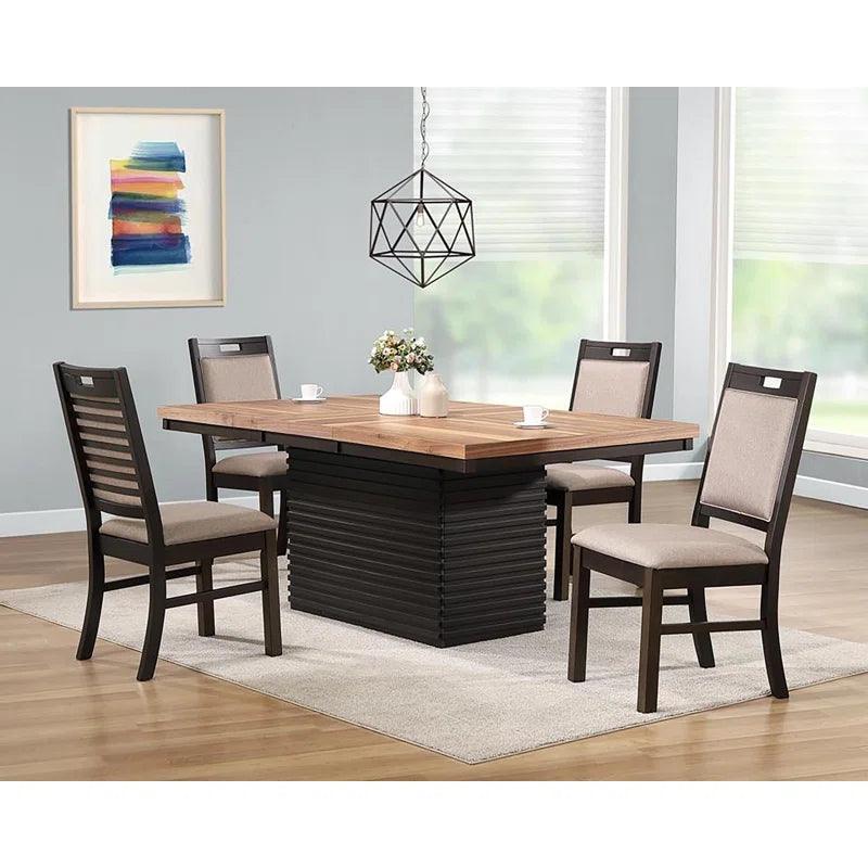 5 - Piece Extendable Pedestal Dining Set