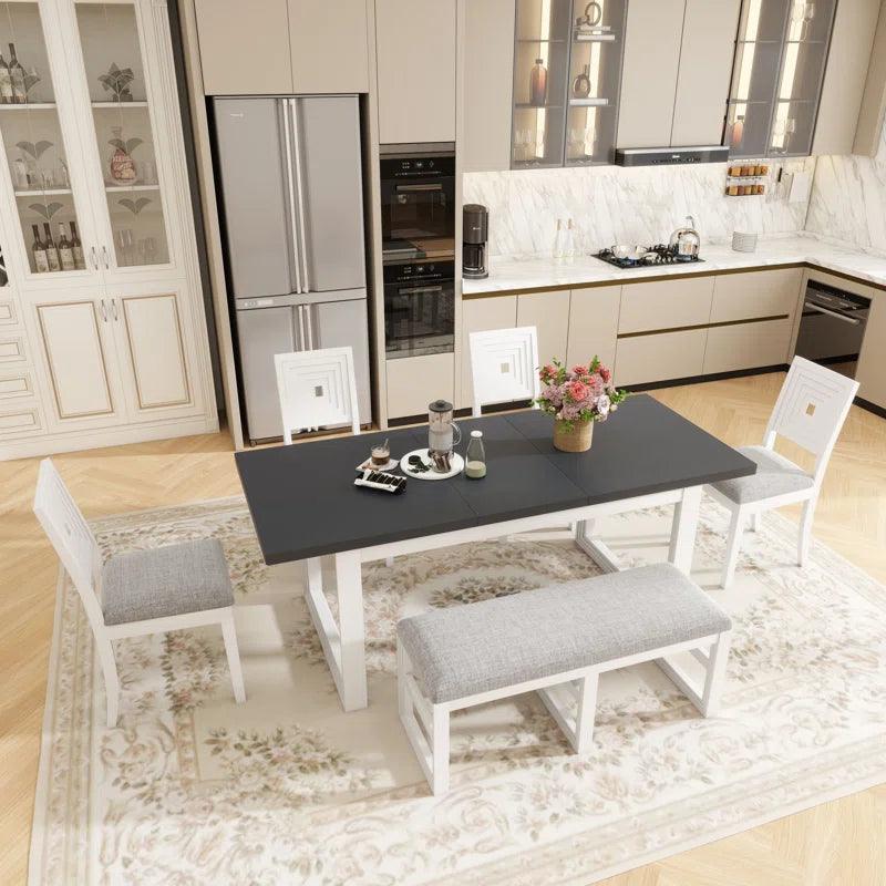 6 - Piece Extendable Enclosed Dining Set