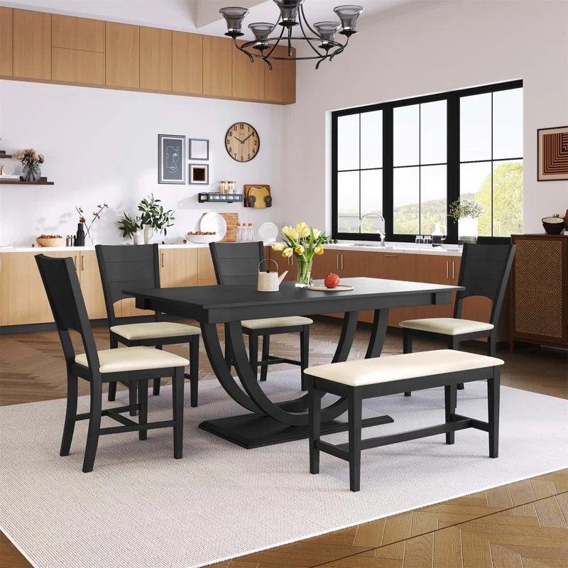 6 - Piece Pedestal Dining Set