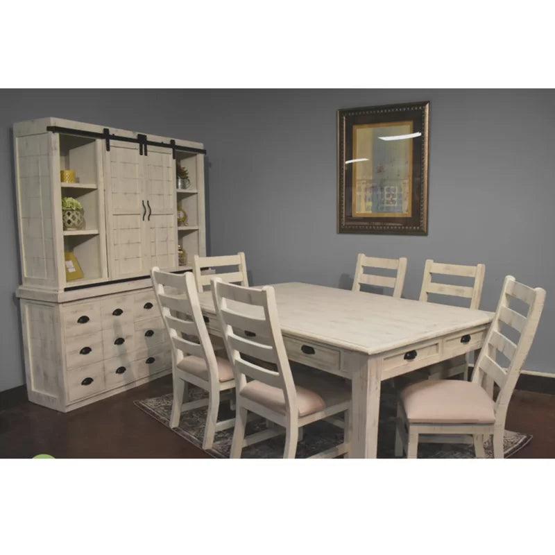 7 - Piece Solid Wood Dining Set