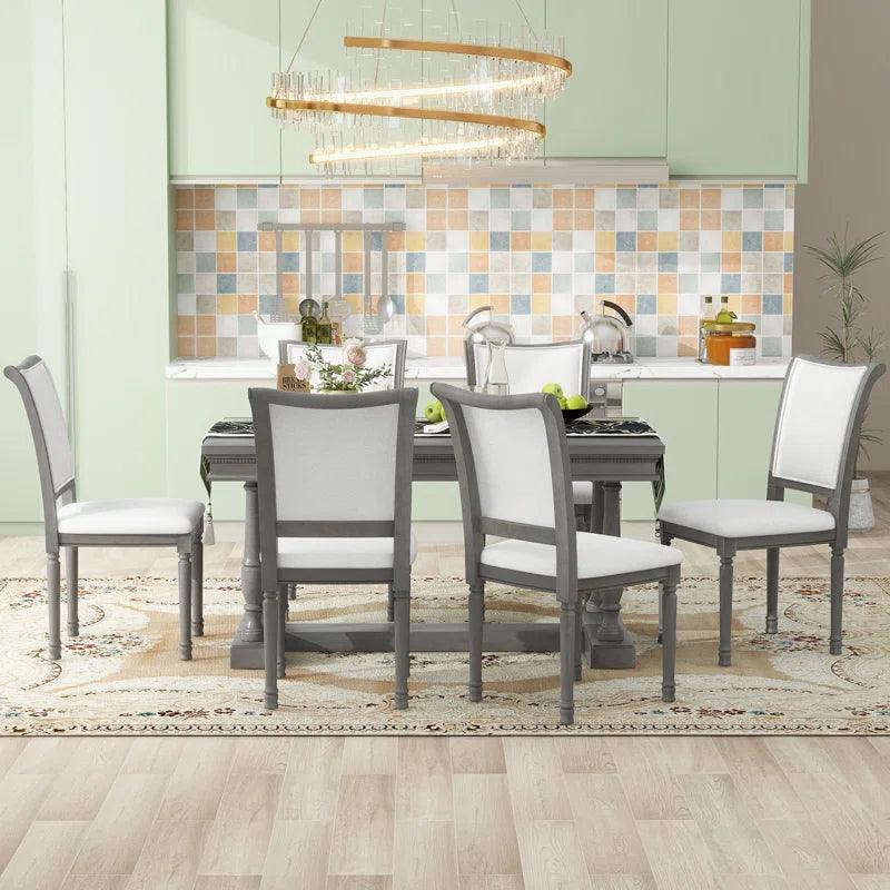 7 - Piece Trestle Dining Set