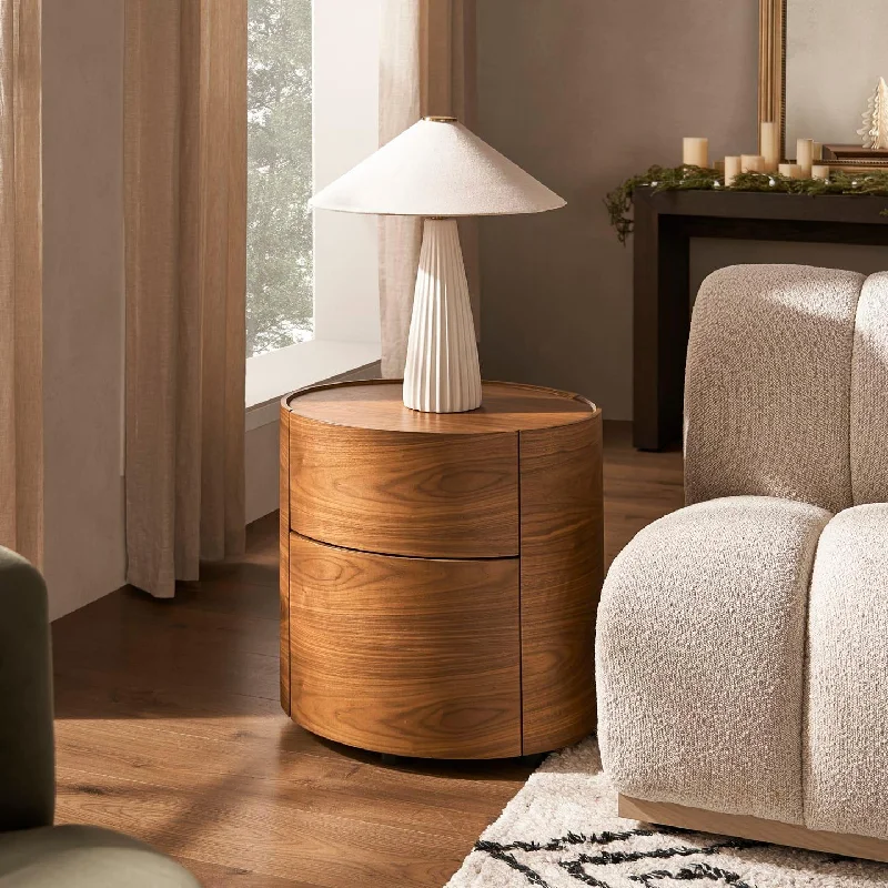 Bentwood with Walnut Veneer Mika Side Table