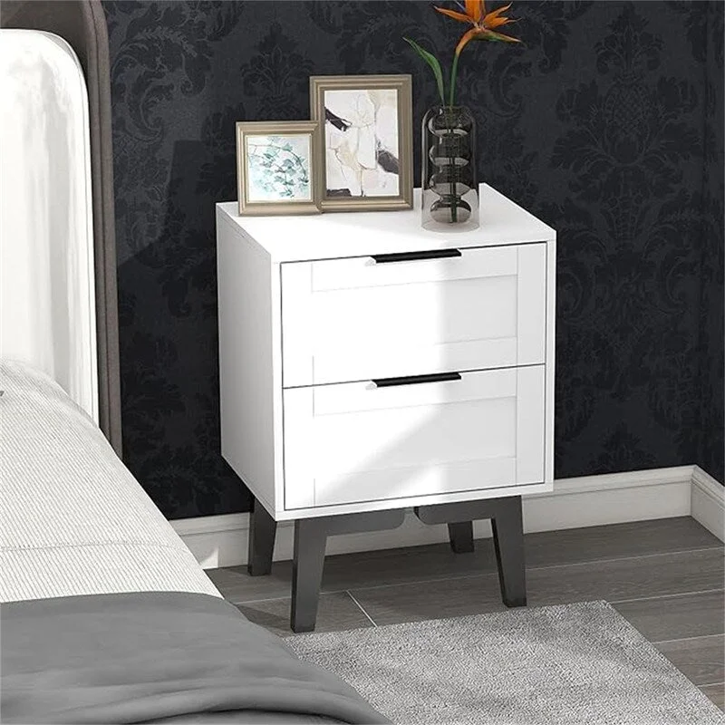 End Table with Storage 22 Inch with Drawers