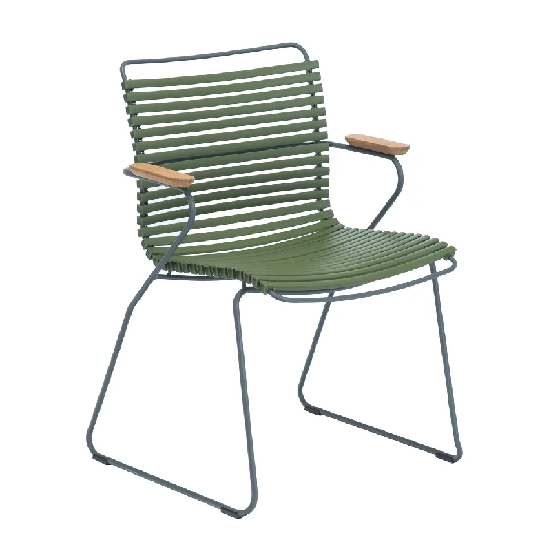 Click Outdoor Dining Chair with Armrest