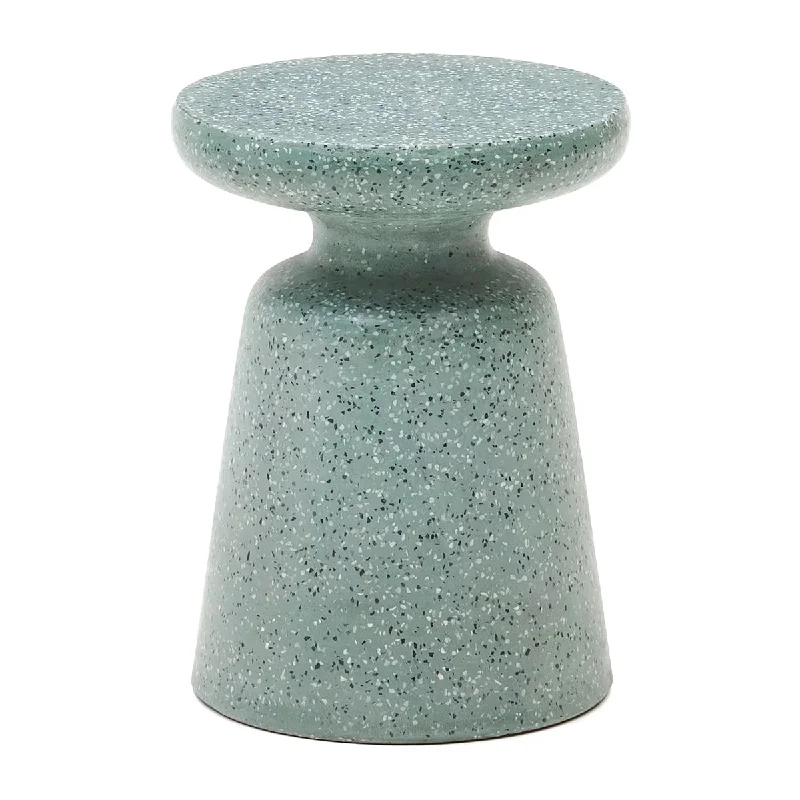 Mesquida Outdoor Side Table (Green Terrazzo, 39cm)