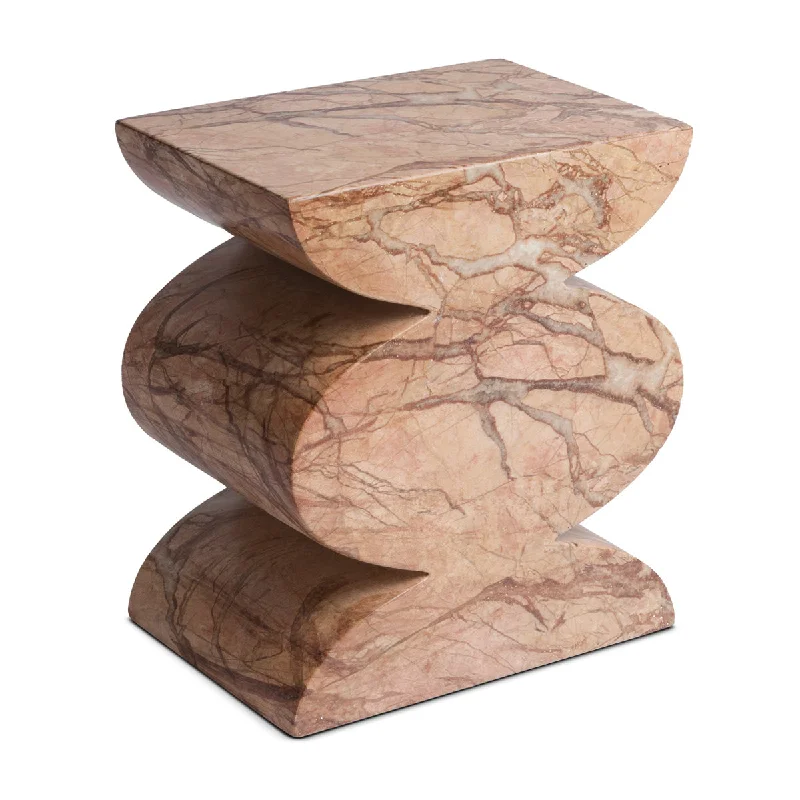 Aztec Side Table (Marble Finish)