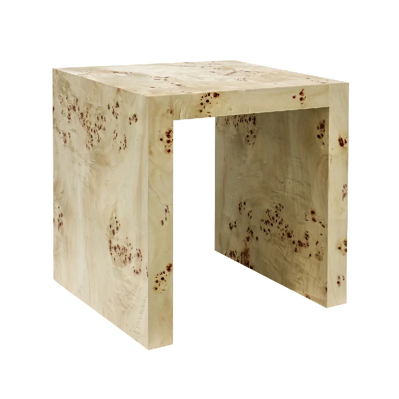 Valentina Burlwood Side Table