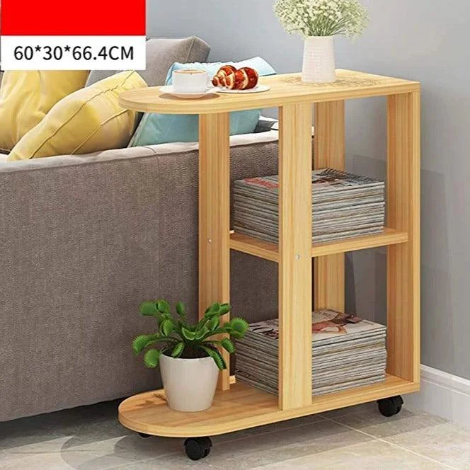 Magazine/Book Rack Side Table Trolley By Miza