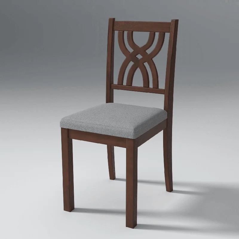 Oliver Mango Wood Chair In Walnut Finish