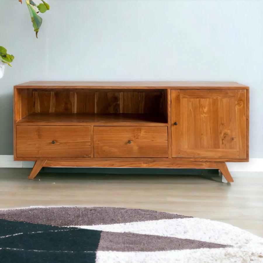 SOLID TEAK WOOD TV UNIT