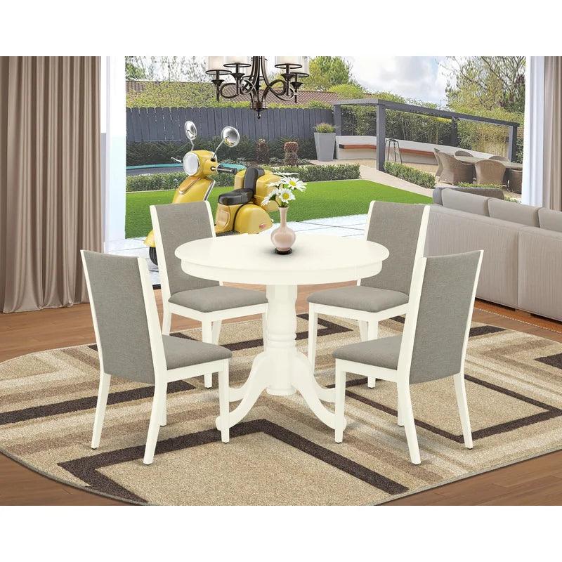 Solid Wood Pedestal Dining Set