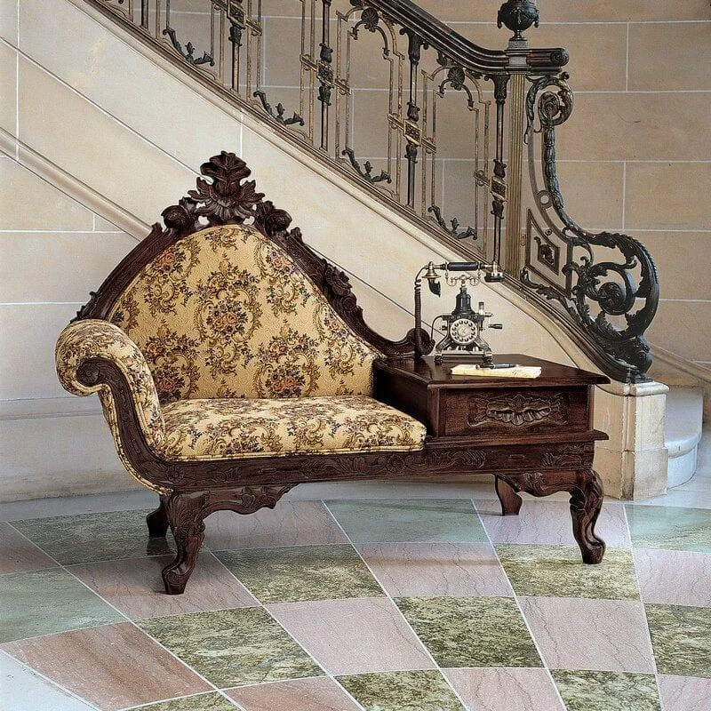 Alfredo Antique Seating and Storage Bench