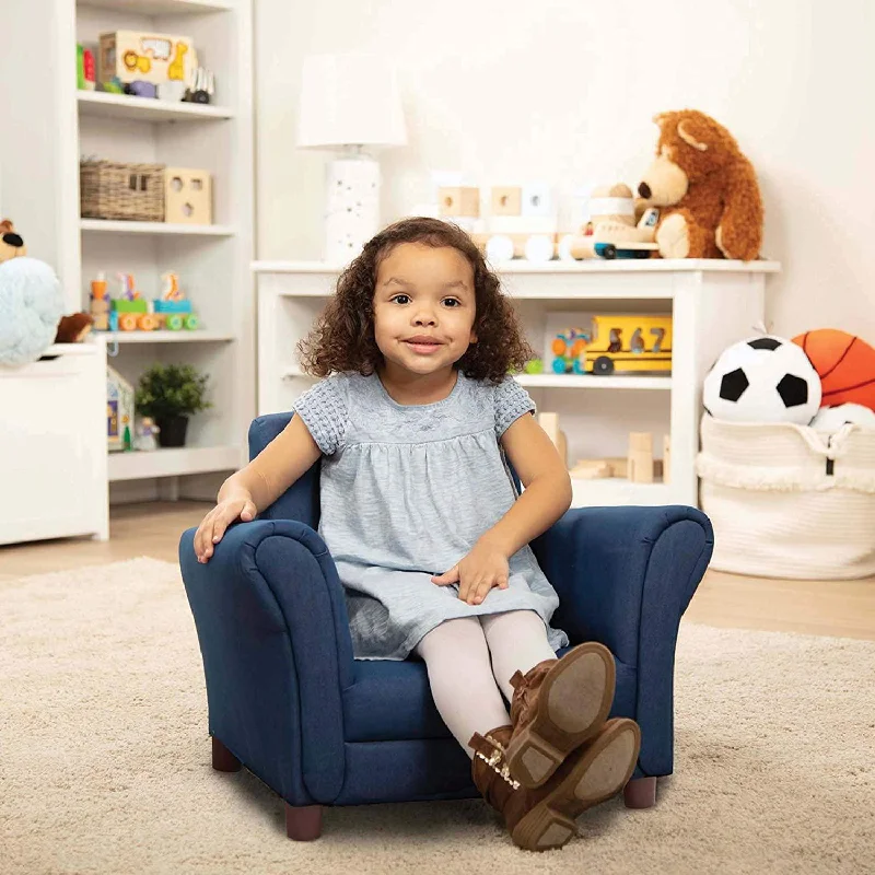 Denim Fabric Child’s Armchair (Kid’s Furniture)