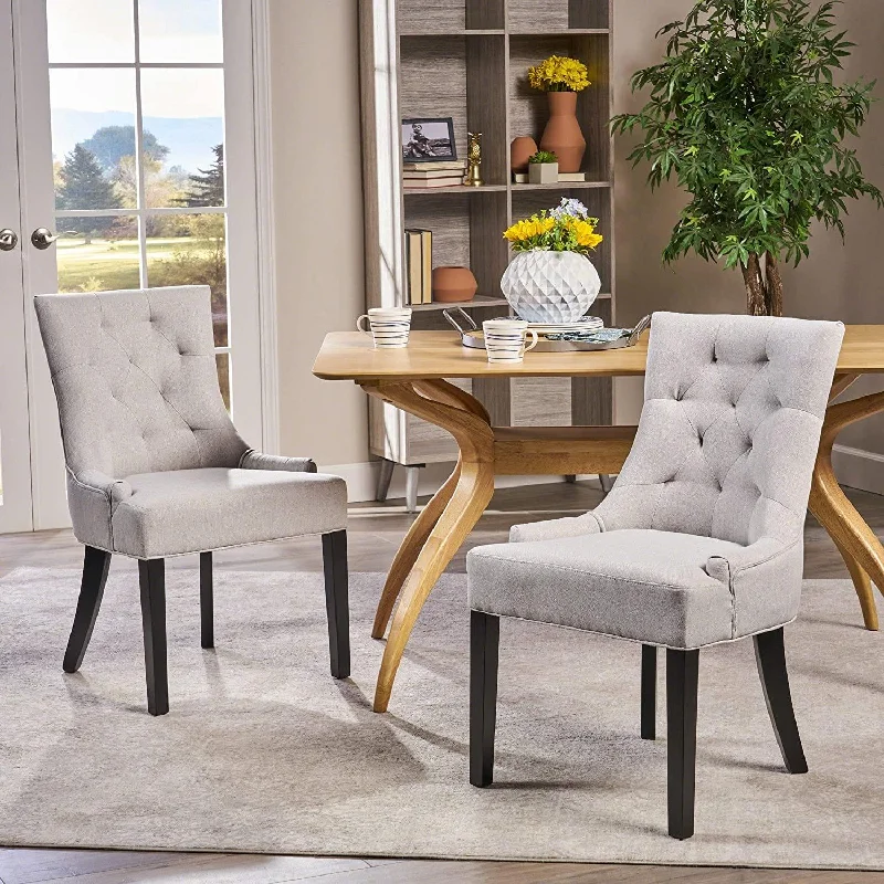 Hayden Fabric Dining Chairs, 2-Pcs Set