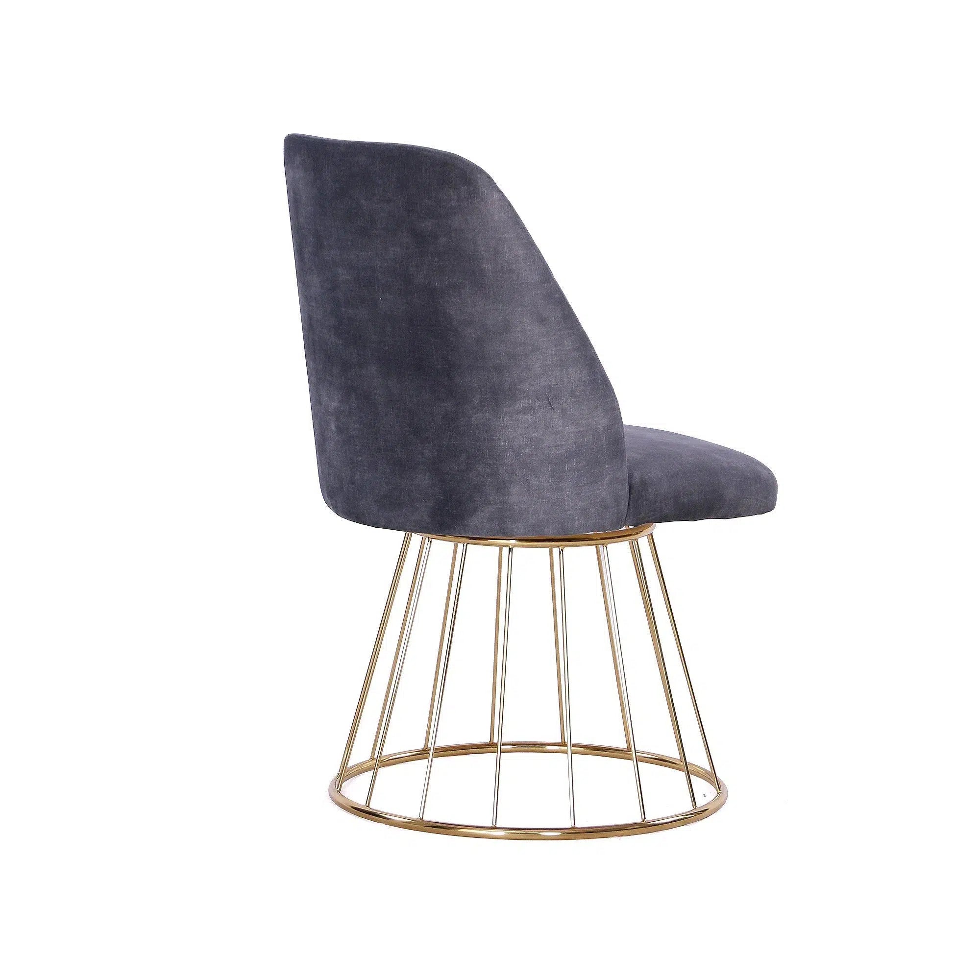 Kendall - Swivel Dining Chair (Dark Grey)