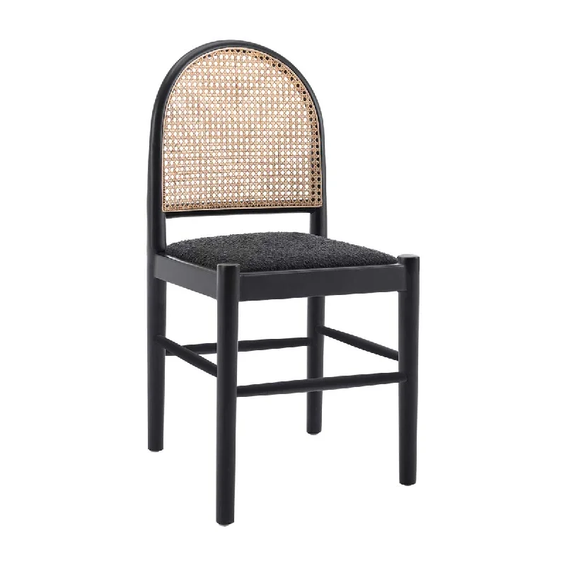 Capri Rattan Boucle Arch Dining Chair