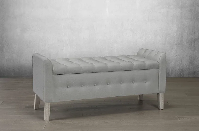 Linen Style Fabrics Storage Bench