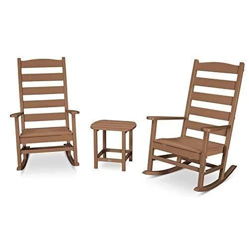 Rocking Chair Set with Round Table (Teak)