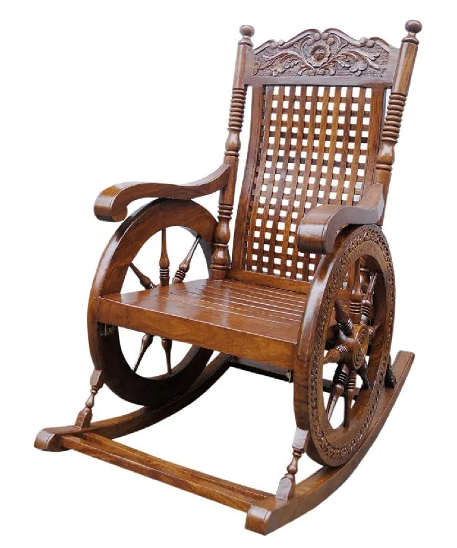 Wooden Rocking Chair Resting Chair Grandpa Rocking Chair Made Of High Quality Wood