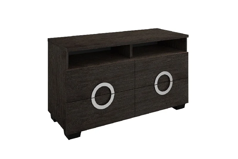 High Gloss TV Entertainment Unit - Refined Gray