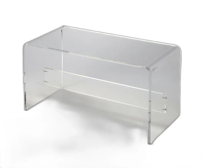 Modern Chic Acrylic Bench - Clear