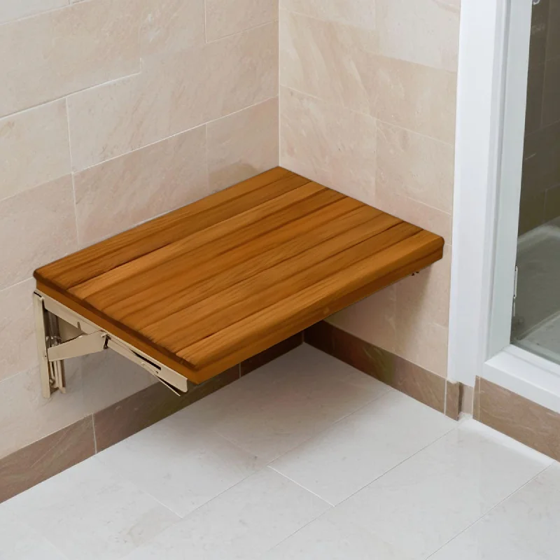 Premium Wall Mount, Shower Bench - Teak