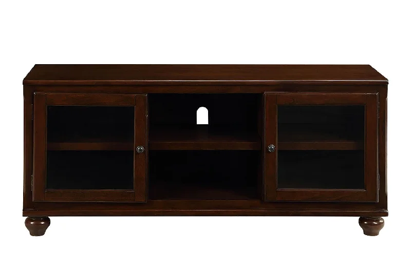 Wood Glass (TV Stand) TV Stand - Walnut