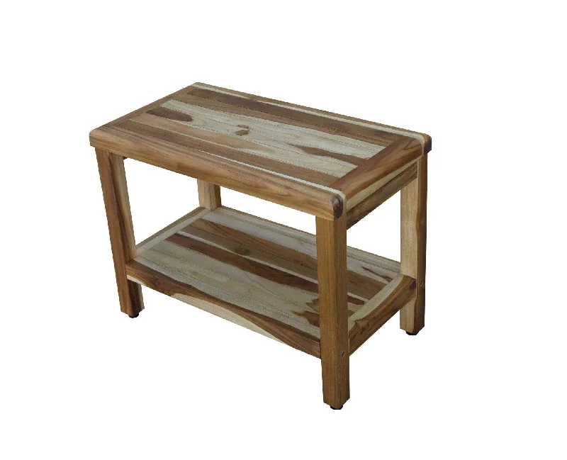 Wood Shower Bench - Natural