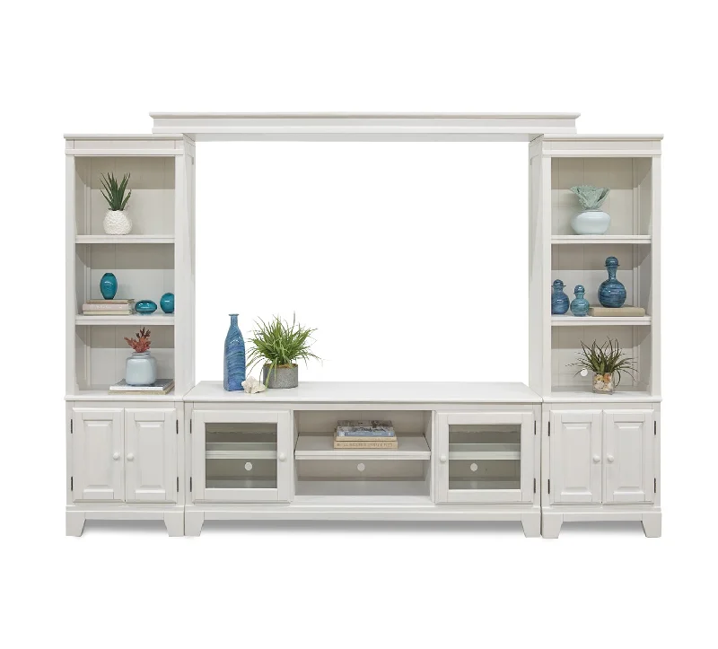 Crescent Bay II 4 Piece Wall Unit with 58" TV Console