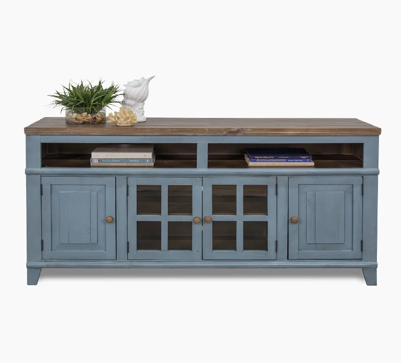 Miramar Blue 80" TV Console